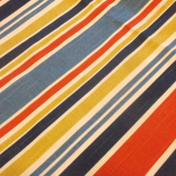 4 Striped Upholstery Fabric Squares Home Decor - Picture 3 of 5